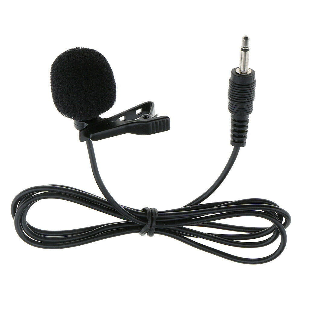 3.5mm Straight Angle Connector   Lavalier Lapel Megaphone Microphone