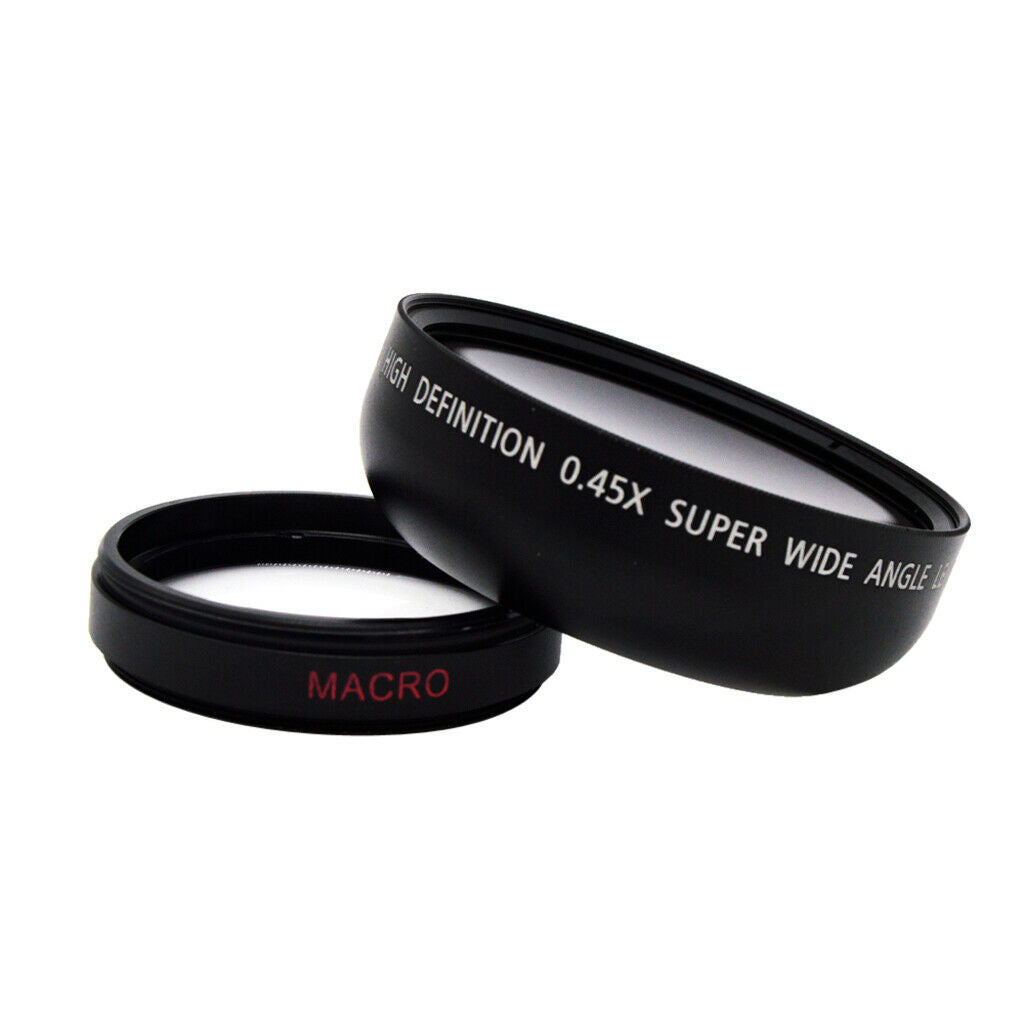 46mm 0.45x Wide Angle Lens with Macro - Black