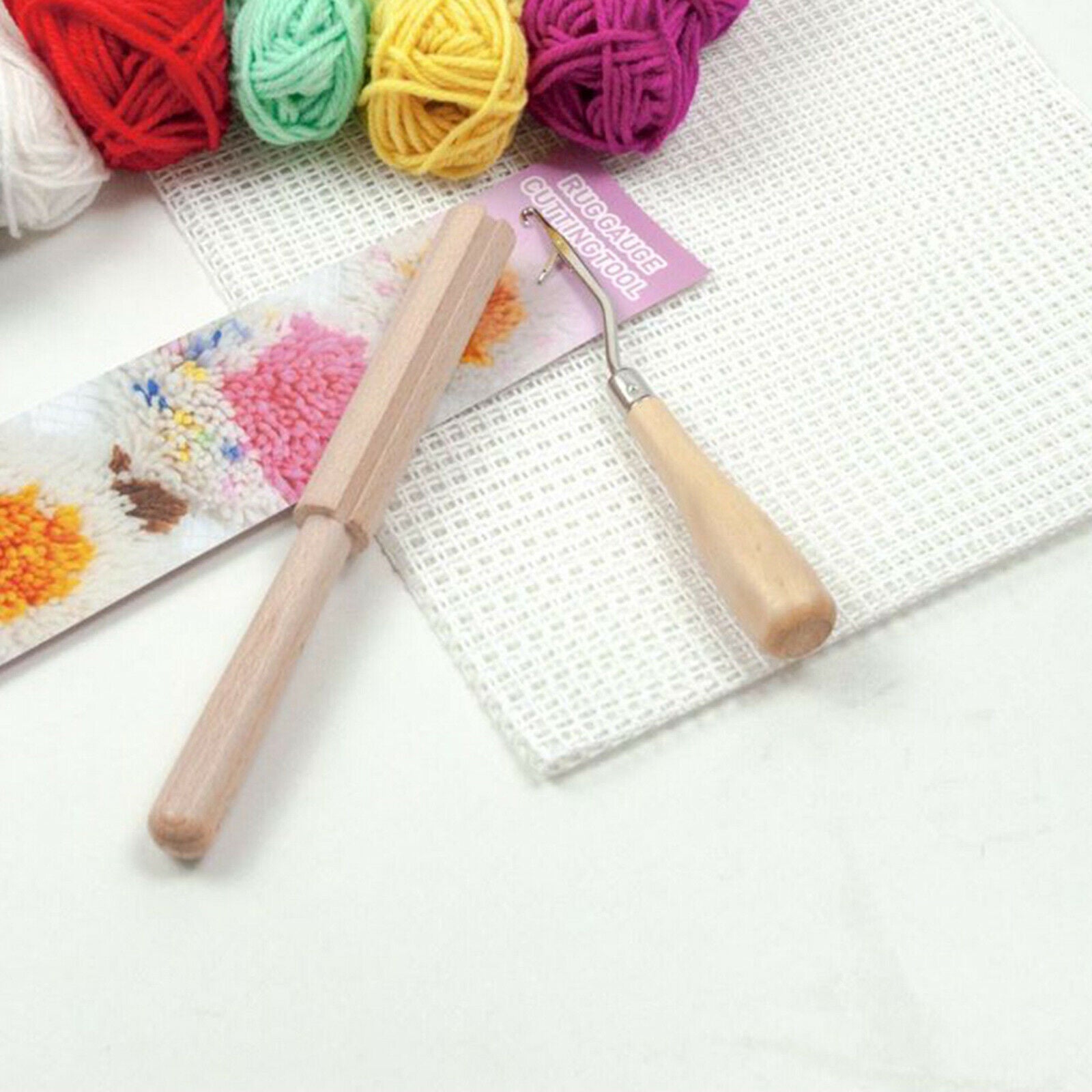 12x Latch Hook Rug Yarn Kits for Adults Needle Craft Supplies Decor Kit