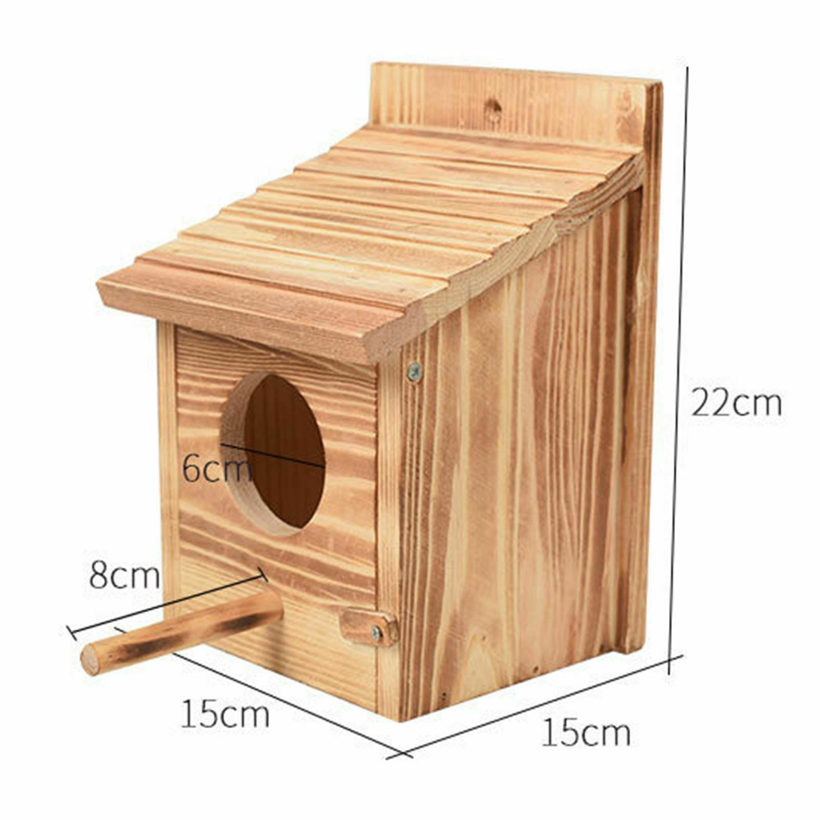 Quality Wooden Wild Bird Nest Wood Box House - Pressure Treated Long Lasting