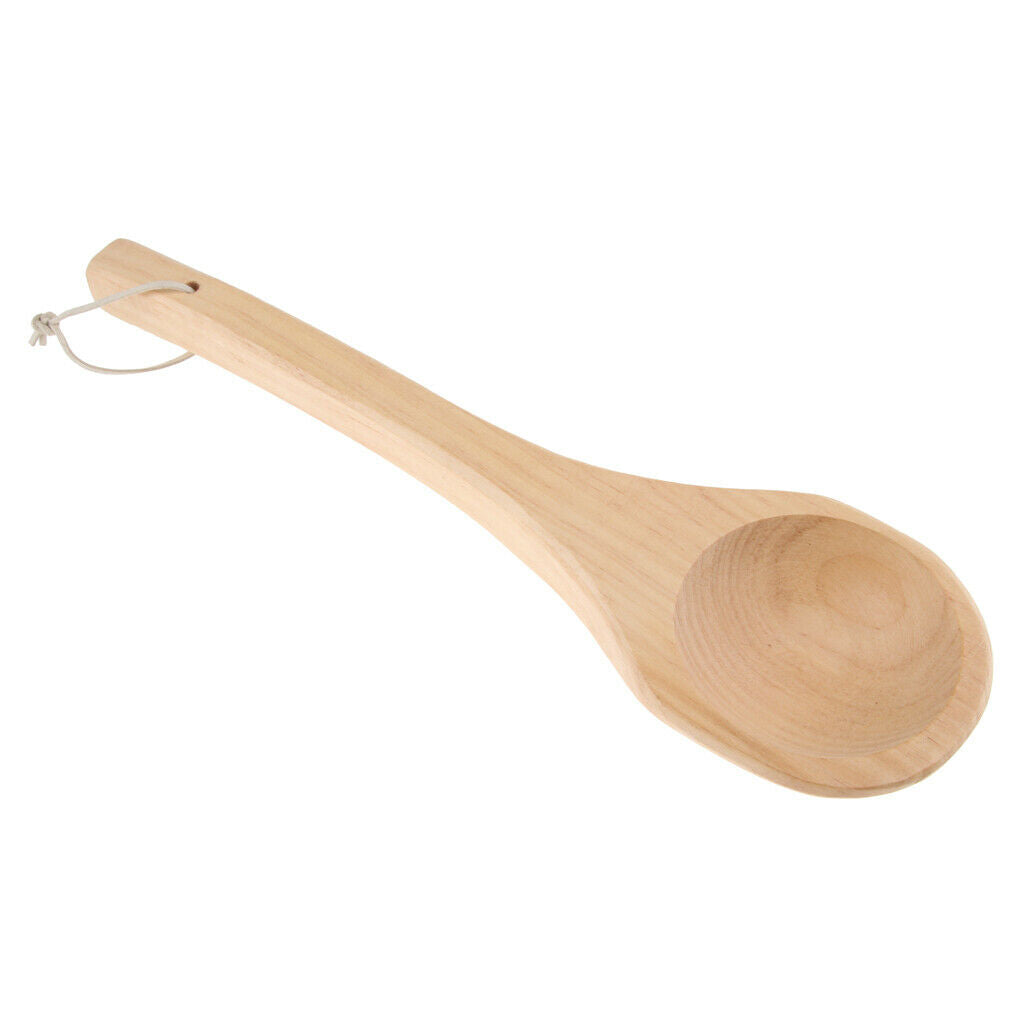 Handcrafted Sauna Ladle, Wooden Soup Ladle Server Kitchen Dinnerware Tools