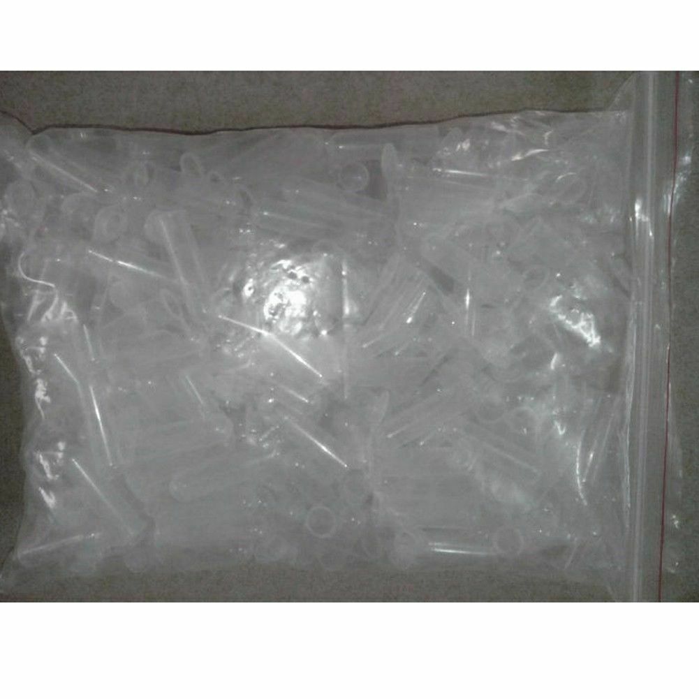 50pcs 5ml Plastic Clear Centrifuge Tubes Cap Vials Sample Lab Container