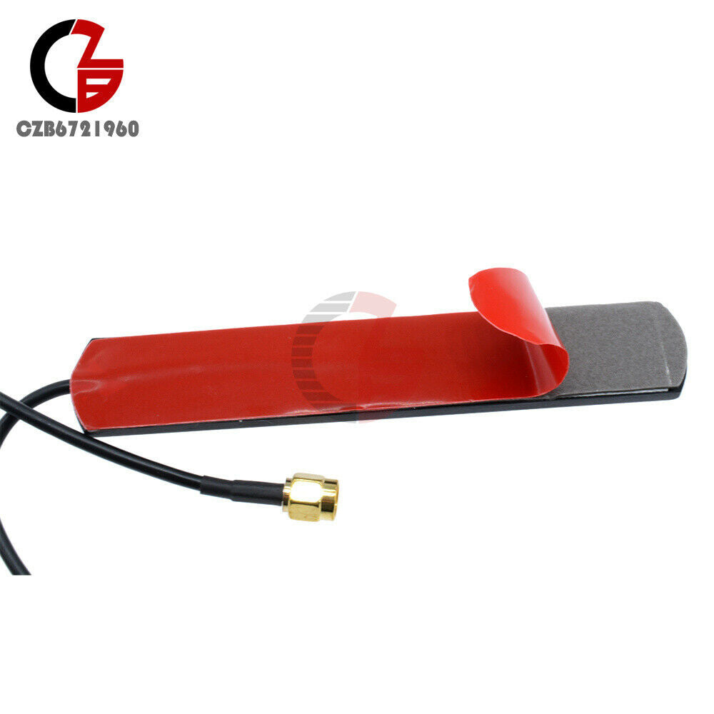 2PCS GSM GPRS Antenna 433 Mhz 2.5dbi Cable 90° SMA Male Universal DAB Patch Aeri