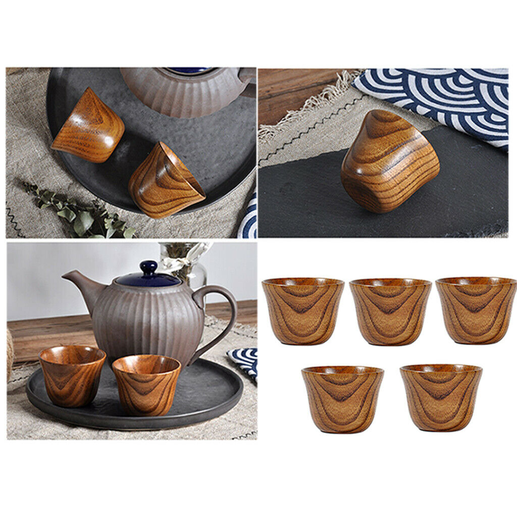 5 Wood Coffee Cup Wood Coffee Cup Cup Office Milk Tea Cup Coffee Mugs