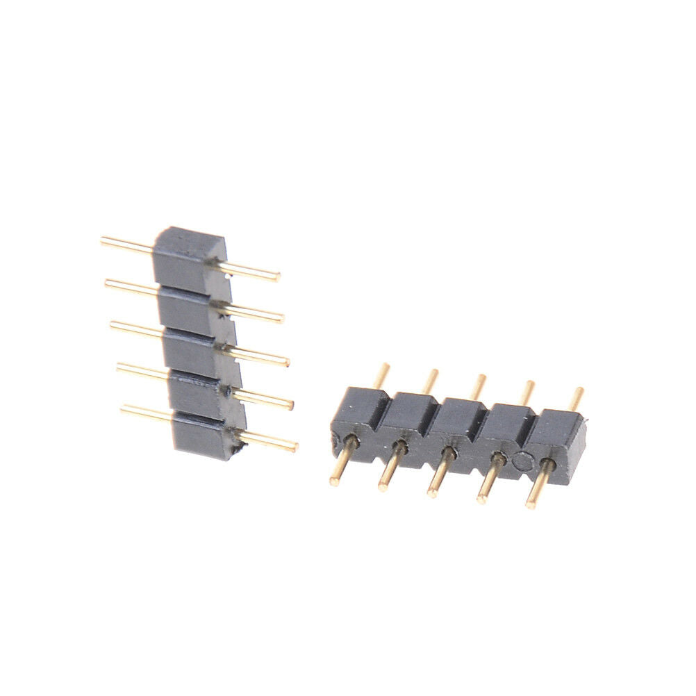 10pcs 5PIN RGBW Connector Adapter pin needle male type double For  LED Stri Lt