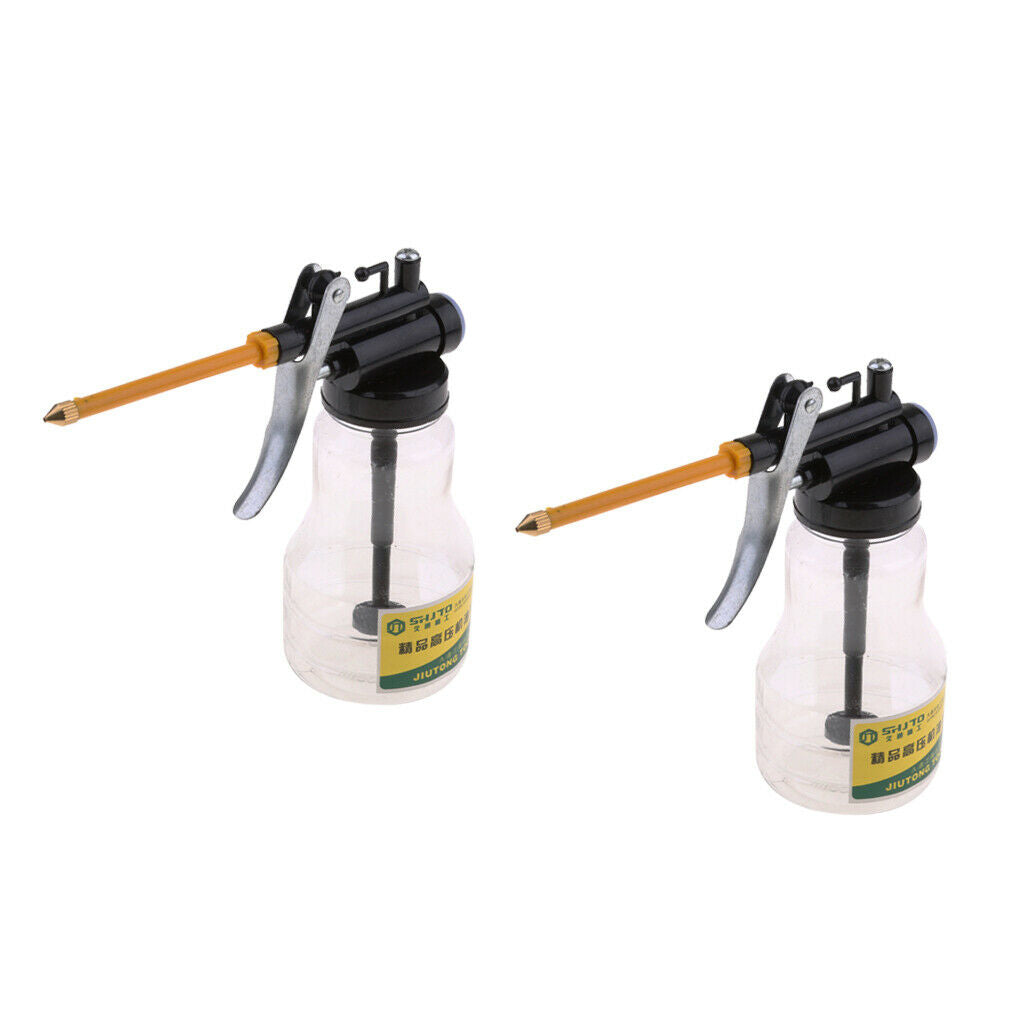 2pcs Oil Can Pot Gun High Pressure Fed Grease Lubrication High Quality Spray Gun