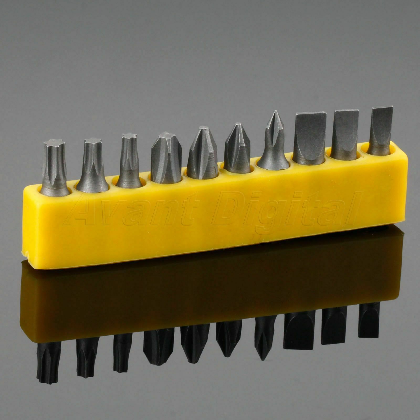 10pcs Hex Shank Screwdrivers Bit Set Drills Impact Driver Hex Shank Magnetic A8D