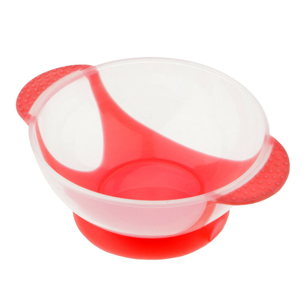 Plastic Salon Hair Dyeing Tint Mixing Bowl Coloring Tool Suction Base Pink