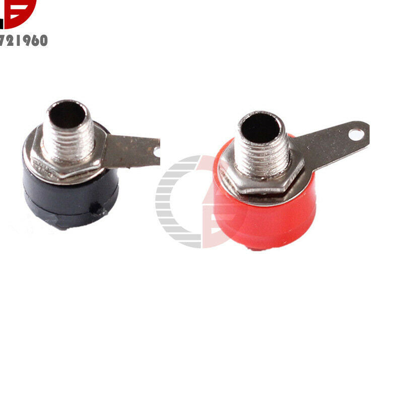 20x JS-910B 4mm Banana Jack Female Short (Red+Black) Terminal for Speaker Audio