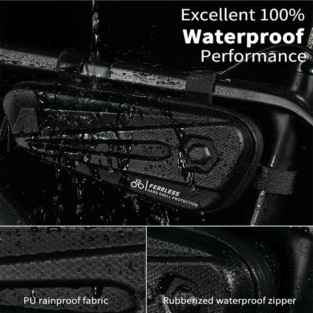 Waterproof Bike Top Tube Bag EVA Hard Shell Frame Bag for Cycling Handlebar Box