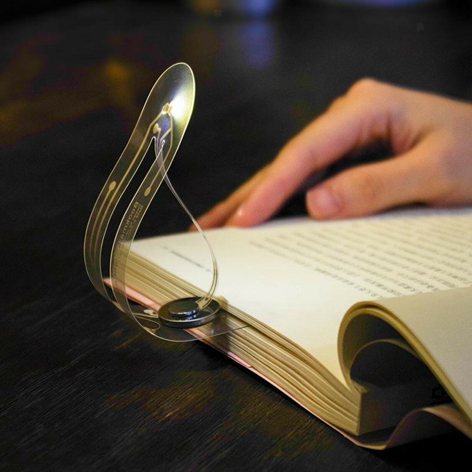 Clear Book Light for Kids, Warm White, Brightness for Eye Protection, LED Clip