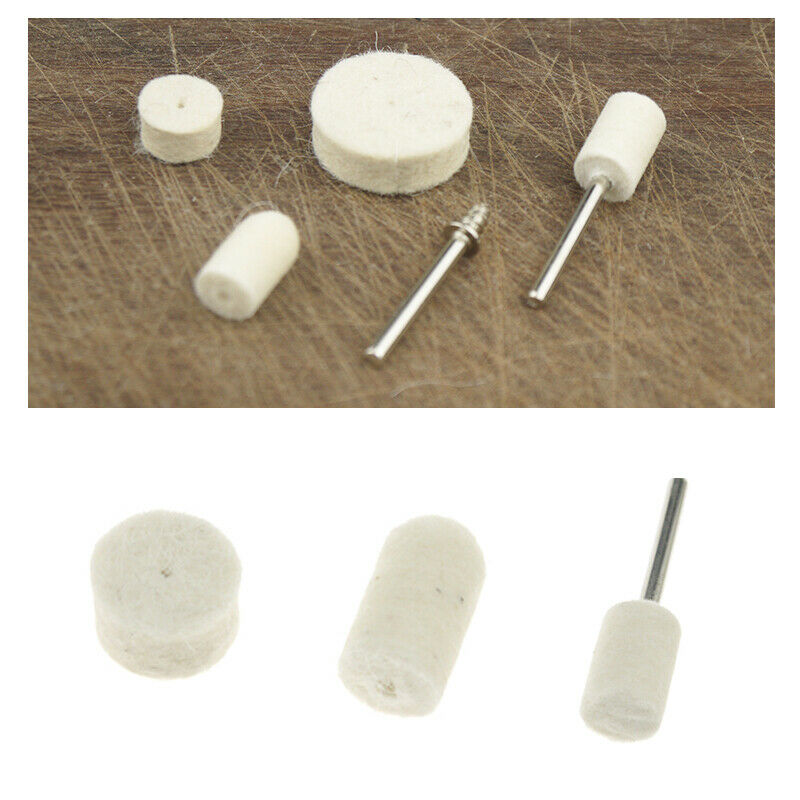 88 Pcs Wool Felt Buffing Polishing Pad Wheel Cone Tips Grinder For Dremel Rotary
