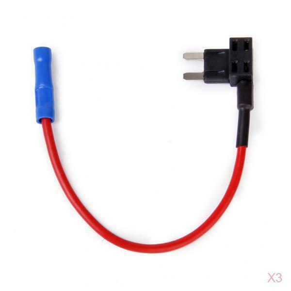3Pcs 32V Mini (ATM,APM) Blade Fuse TAP Add-A-Circuit Adapter Holder for Auto Car