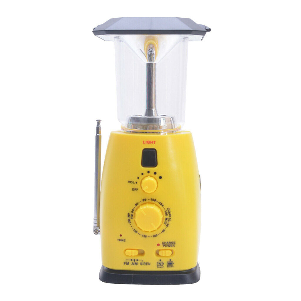 Portable Solar Hand Crank Radio AM/FM Emergency Radio LED Phone Charger