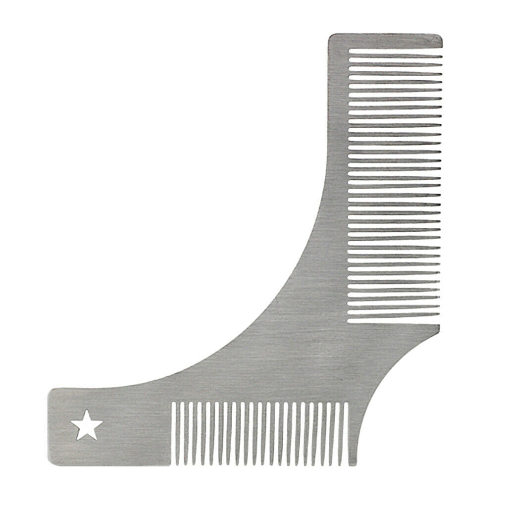 Beard Shaping Stencil Tool, Mustache Grooming Styling Symmetric Comb Template