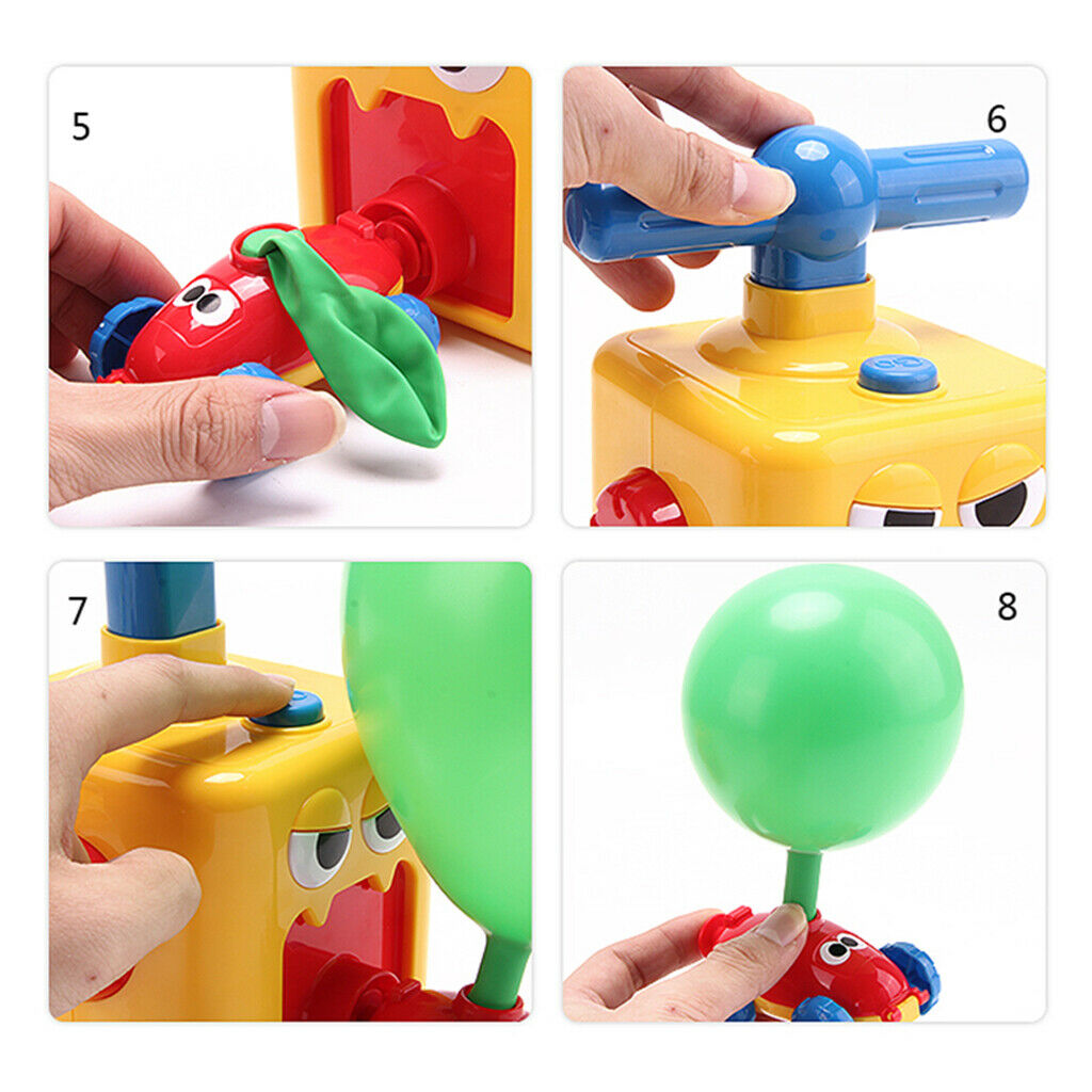 Children's Inertial Power Balloon Car Educational Game Set Toddler Learning