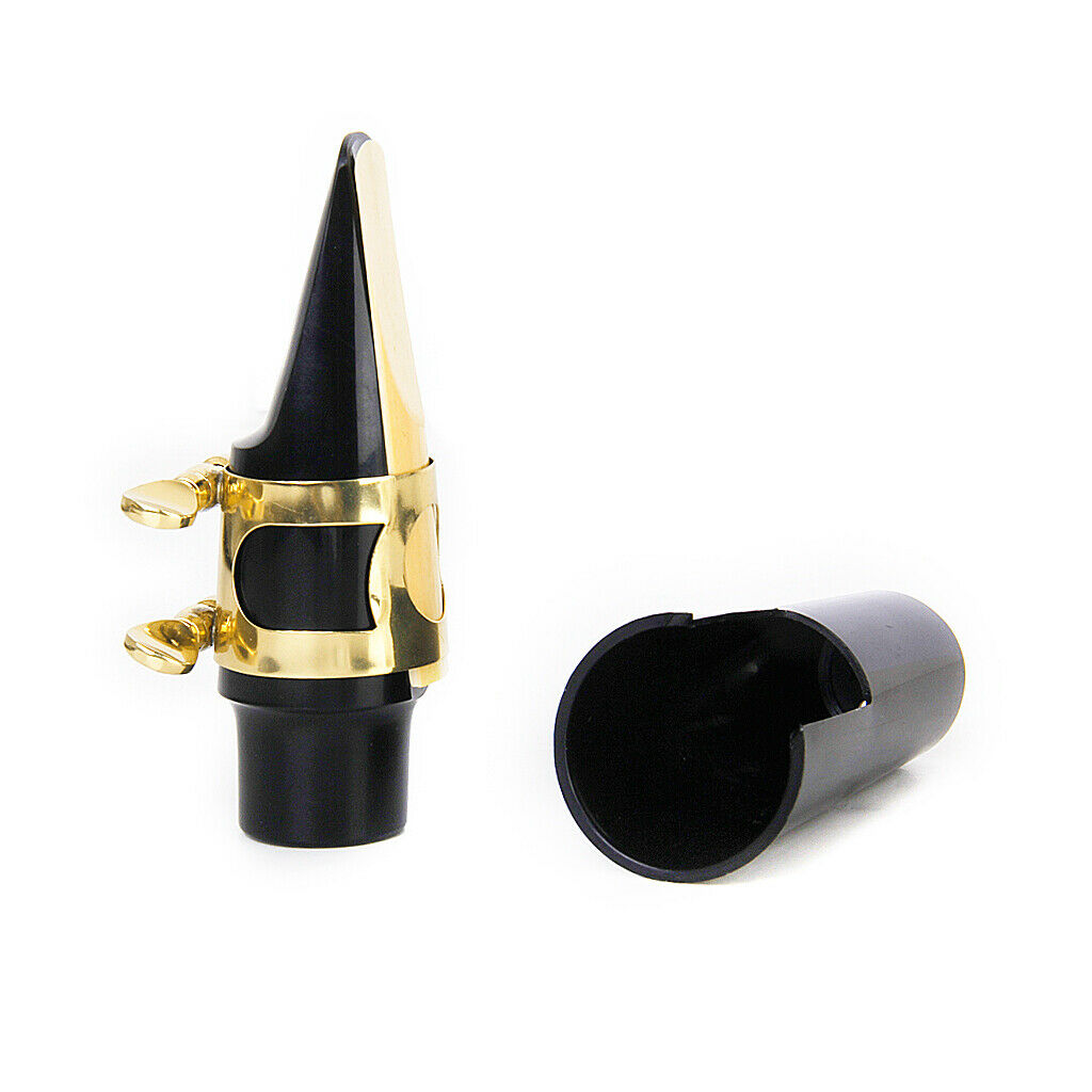 2x Alto Saxophone Mouthpiece with Ligature Protective  2.5 Reed Teeth Cushion
