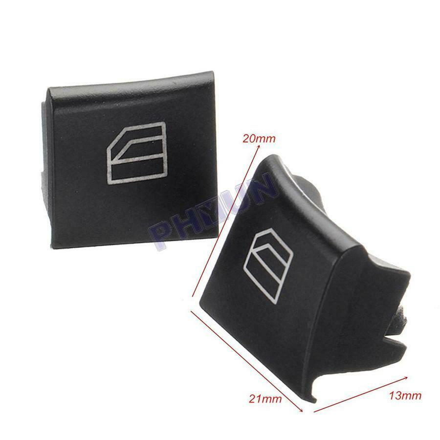 2Pcs Driver Window Switch Button Caps for Mercedes ML/GL/R Class W164 X164 W251