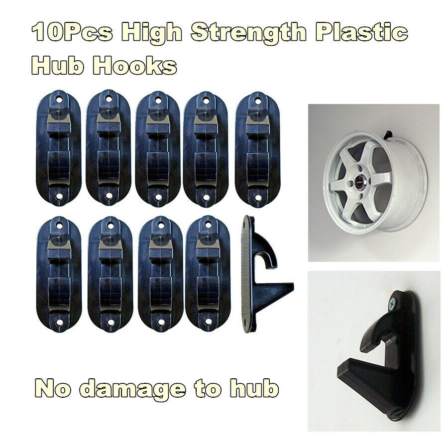 Universal 10 Pcs Plastic Tire Wheel RIM Hub Hanging Hook For Shop Display Stand