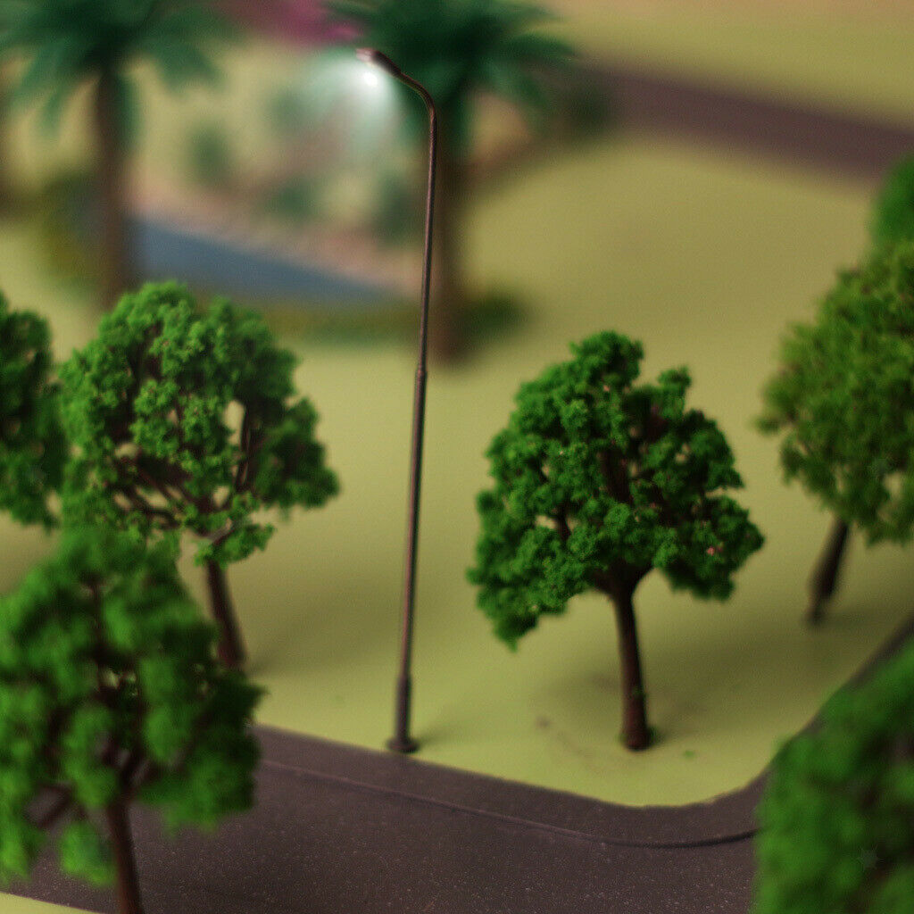 50pcs Mini Lamp LED Lights, Diorama Landscaping Making Accessories,