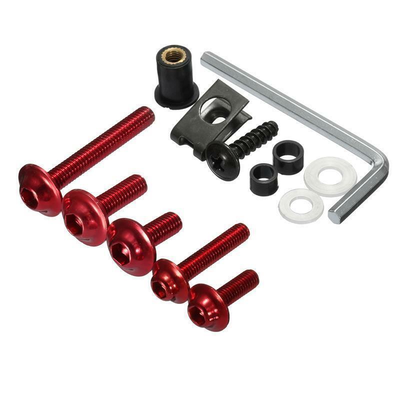 223Pcs Motorcycle Mixed Bolts Rivets Nuts Fairing Bolt Windscreen Fasteners Kit