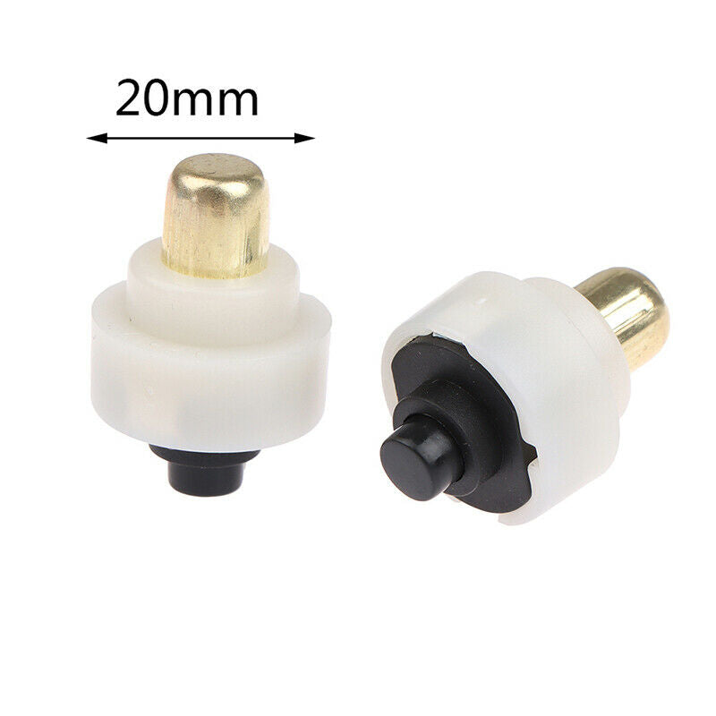 2Pcs 20mm LED Flashlight Push Button Switch ON/ OFF Electric Torch Tail S.l8