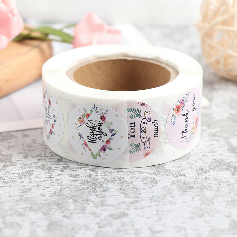 500pcs/Roll Thank You Stickers For Your Purchase Business Wedding Labe.l8