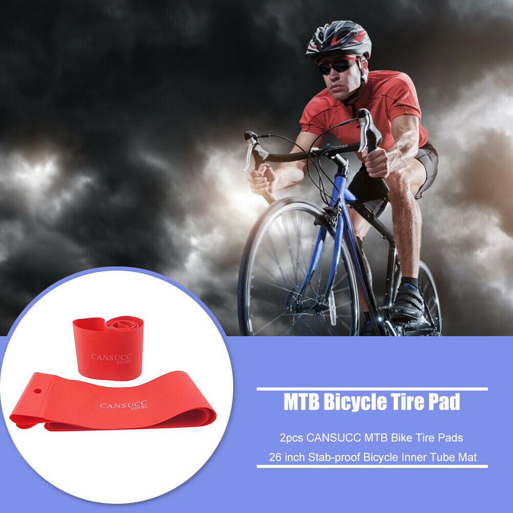 2pcs CANSUCC MTB Bike Tire Pads 26 inch Stab-proof Bicycle Inner Tube Mat @