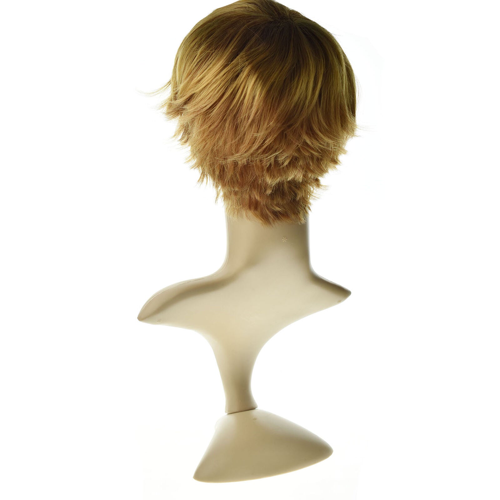 Lady Natural Short Hair Wig Pixie Curly Cropped Boycut Full Wig Women Bob+Cap