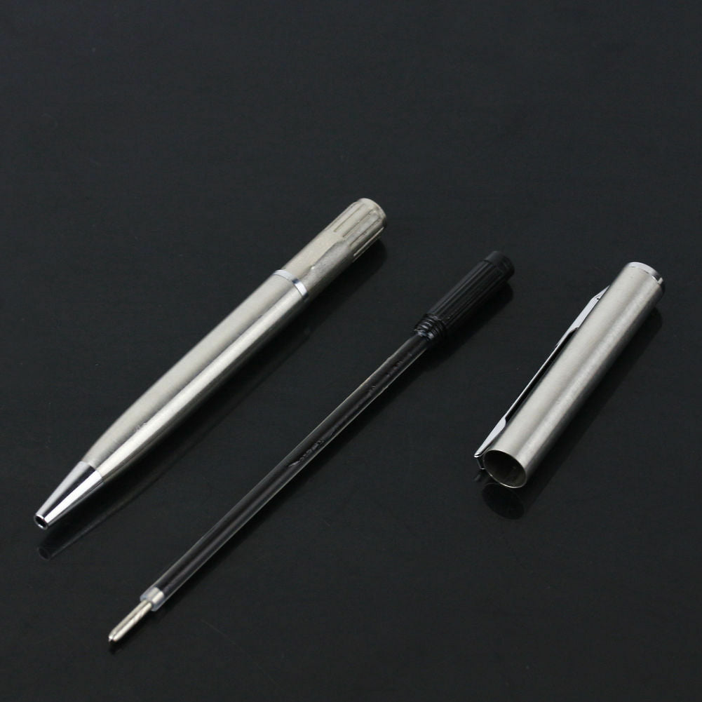 New Stainless Steel Pen Ball Point Ballpoint Student Stationery Writing Pens