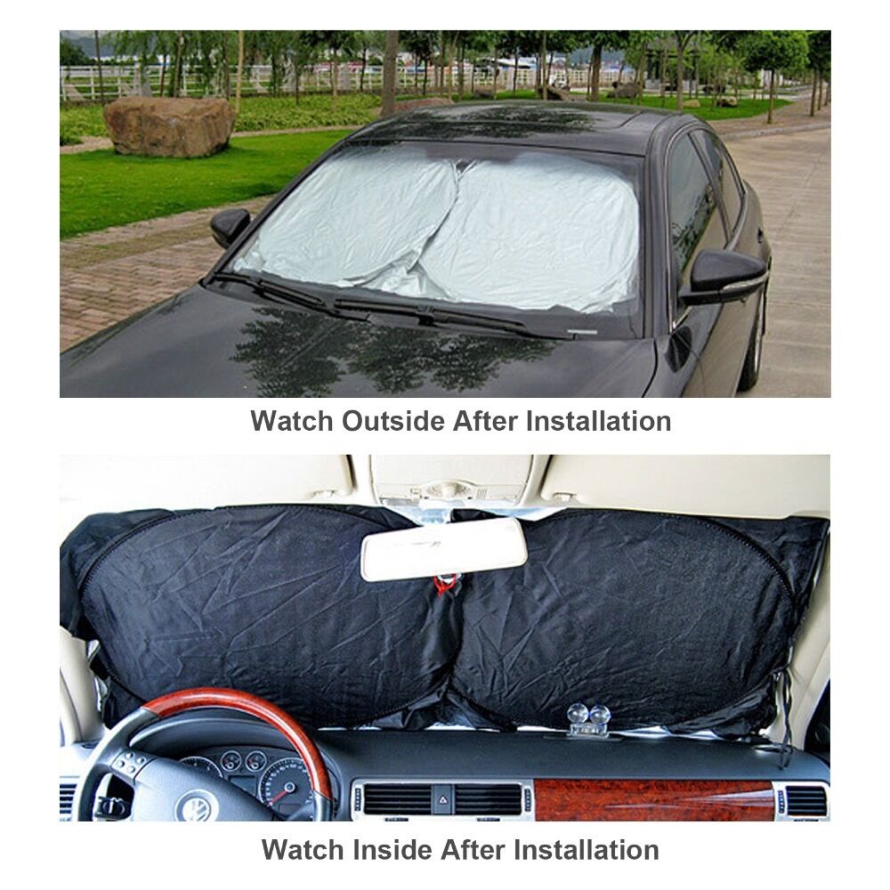 150cm*70cm Auto Car Front Windshield Cover Window Sun Shade UV Visor Protection