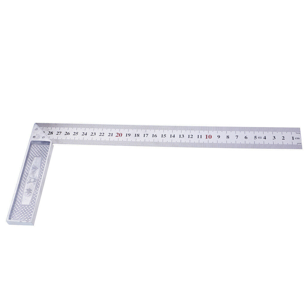 2x 90 Degree Square Steel L Angle Ruler For Tool