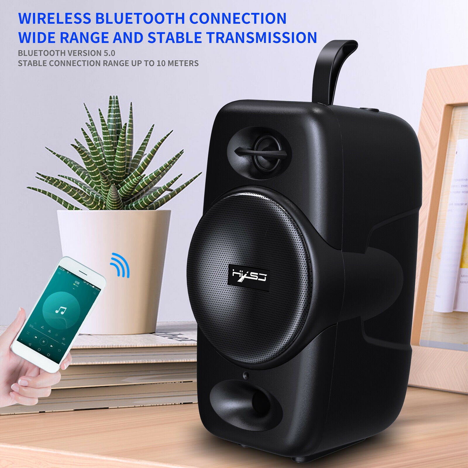 Amplifier Driver Support TF Card with Micophone Handsfree USB Subwoofer