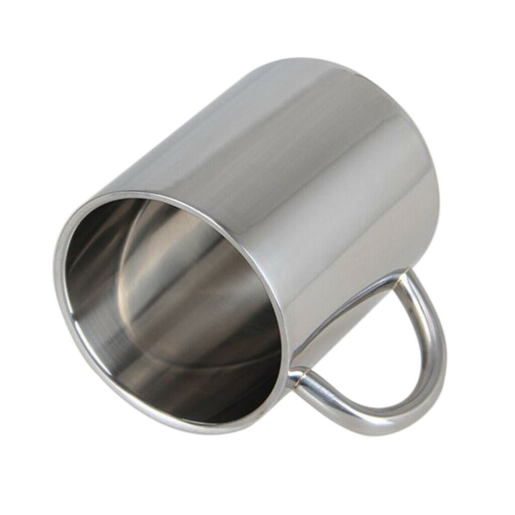 Pack of 3 Double Wall Stainless Steel Heat - nsulation Travel Hot Coffee Milk