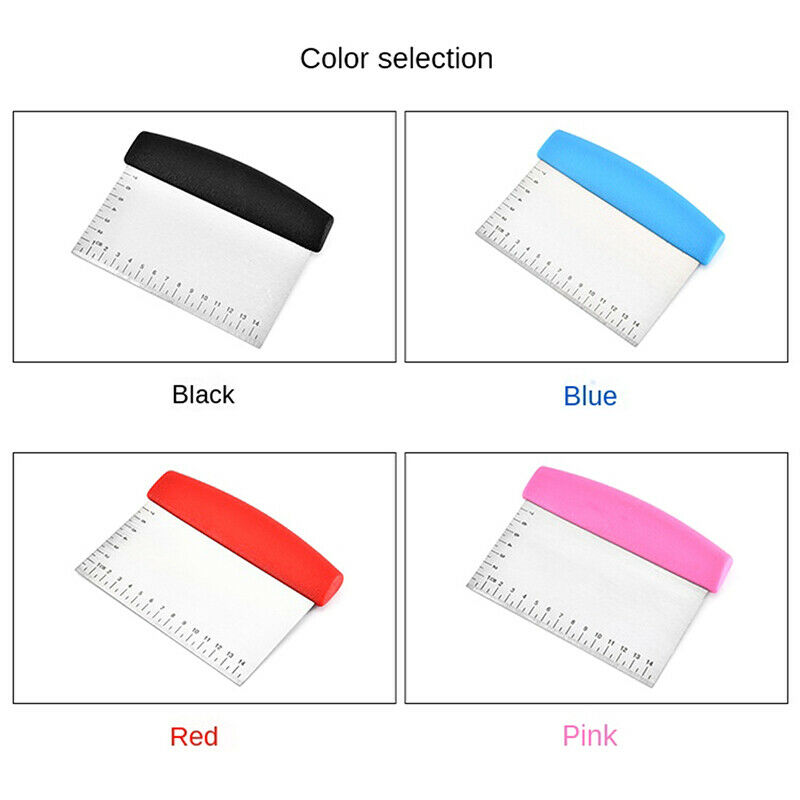Stainless Steel Metal Griddle Scraper Chopper Dough Cutter Bread Dough bakinBDD