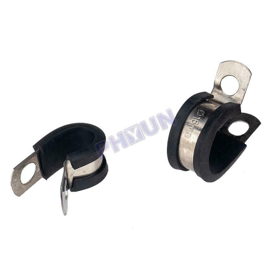 32x Car Hose Rubber Cushion Insulated Clamp Î¦14-Î¦22 Assortment Kit Universal
