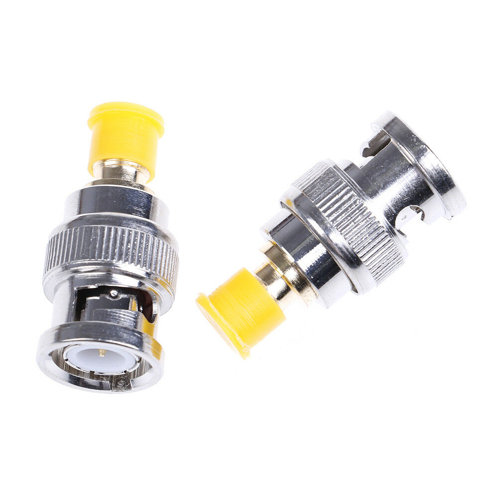 2Pcs BNC male plug to SMA female jack RF adapter connector3CATDD