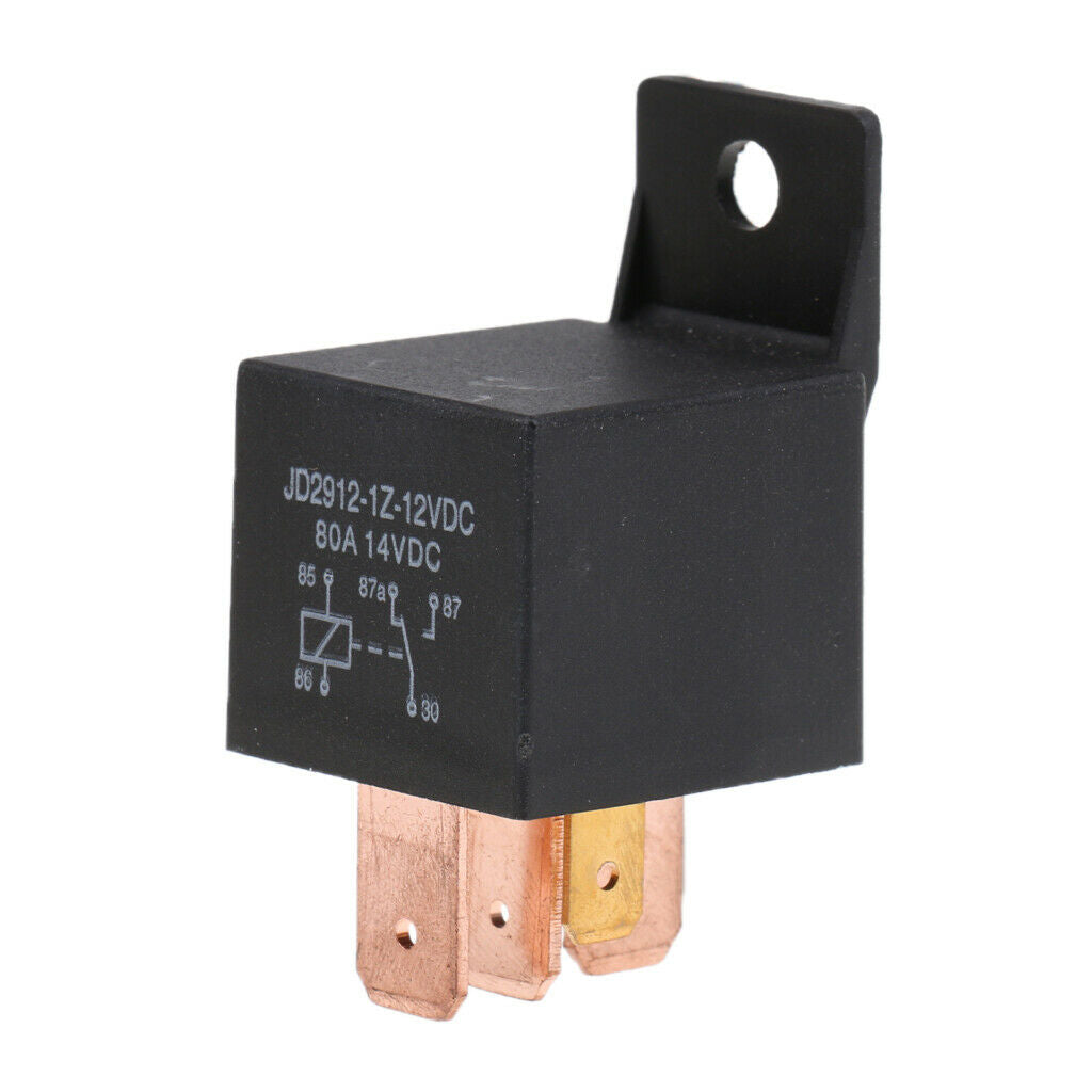 2X 12V 5 PIN Car Truck Automotive 80 AMP SPDT Change Over Relay with Bracket