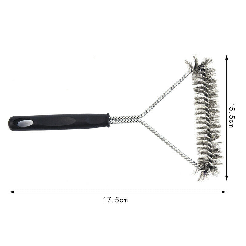 Kitchen BBQ Grill Barbecue Cleaning Brush Stainless Steel Cooking Tool Br.l8