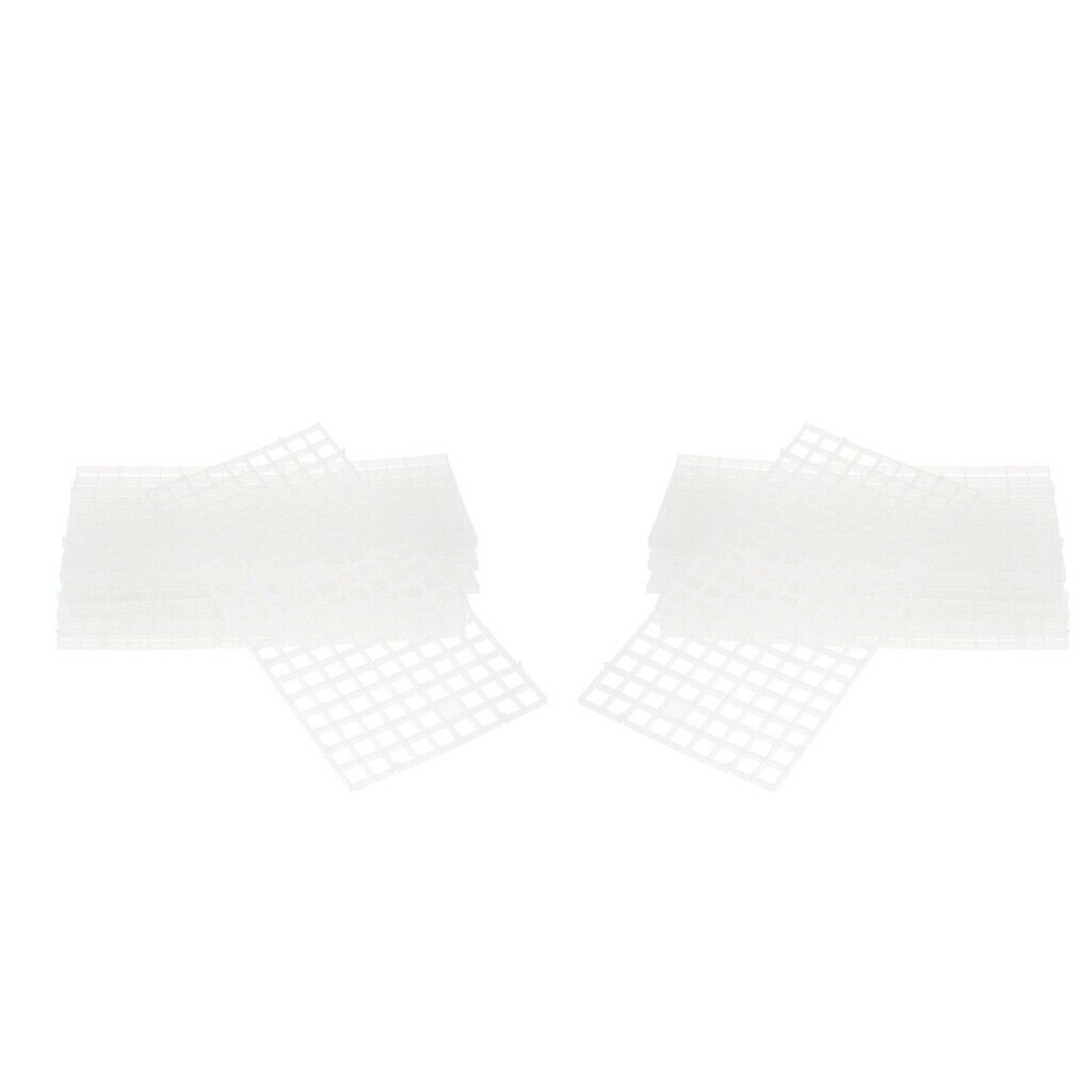20 Packs Aquarium Plastic Divider Fish Tank Isolation Board Semi-transparent