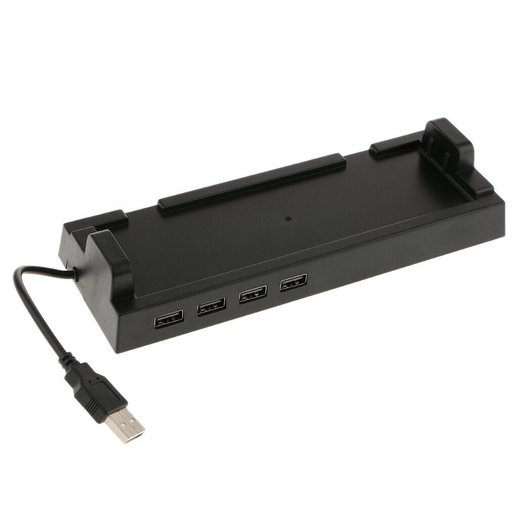 USB 2.0 Hub Dock Vertical Stand 4-Port Desktop USB Hub Charging