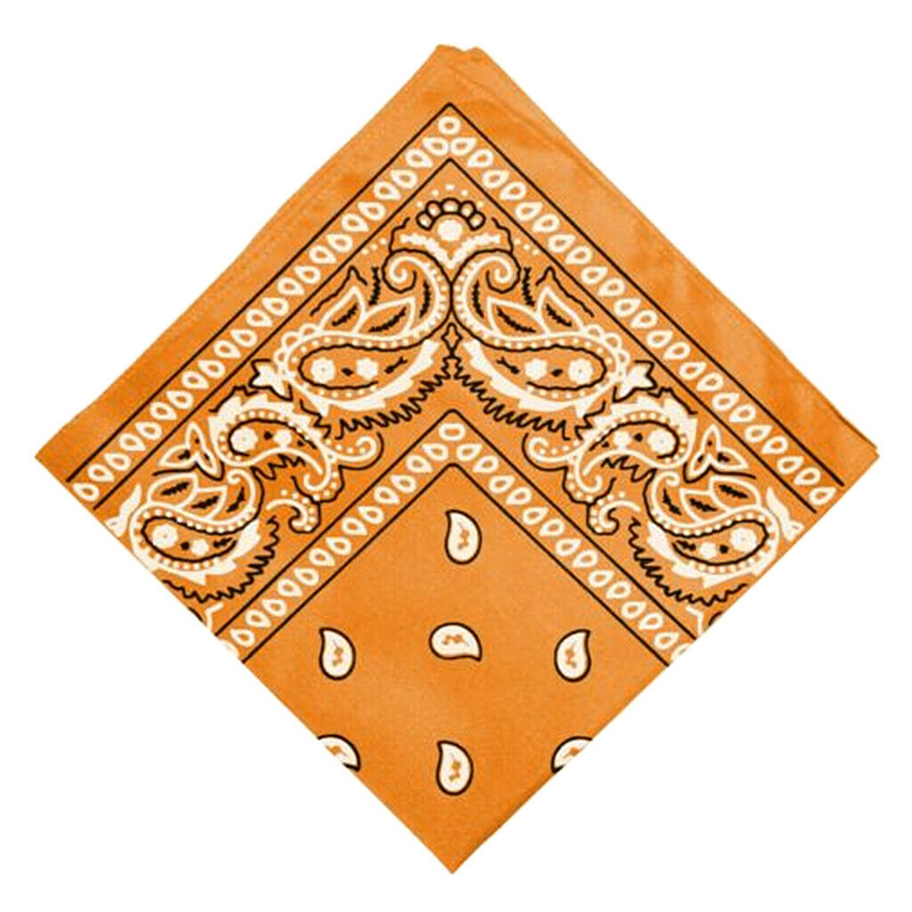 4 Pieces Women's 22x22" Cowboy Headwear Bandana Handkerchief Cotton Soft
