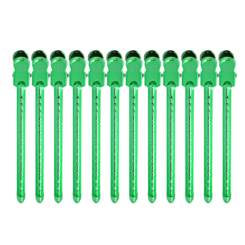 Pack of 12 Hair Clips, Professional Sectioning Hair Clamps Salon Barber