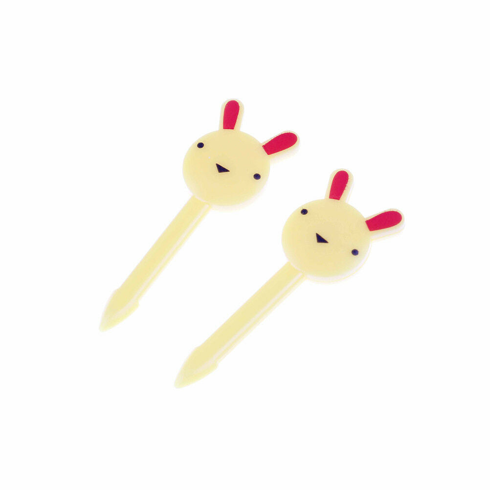 10x Cute Animal Fruit Forks Dessert Fork Toothpick Kids Tableware Food Pi.l8