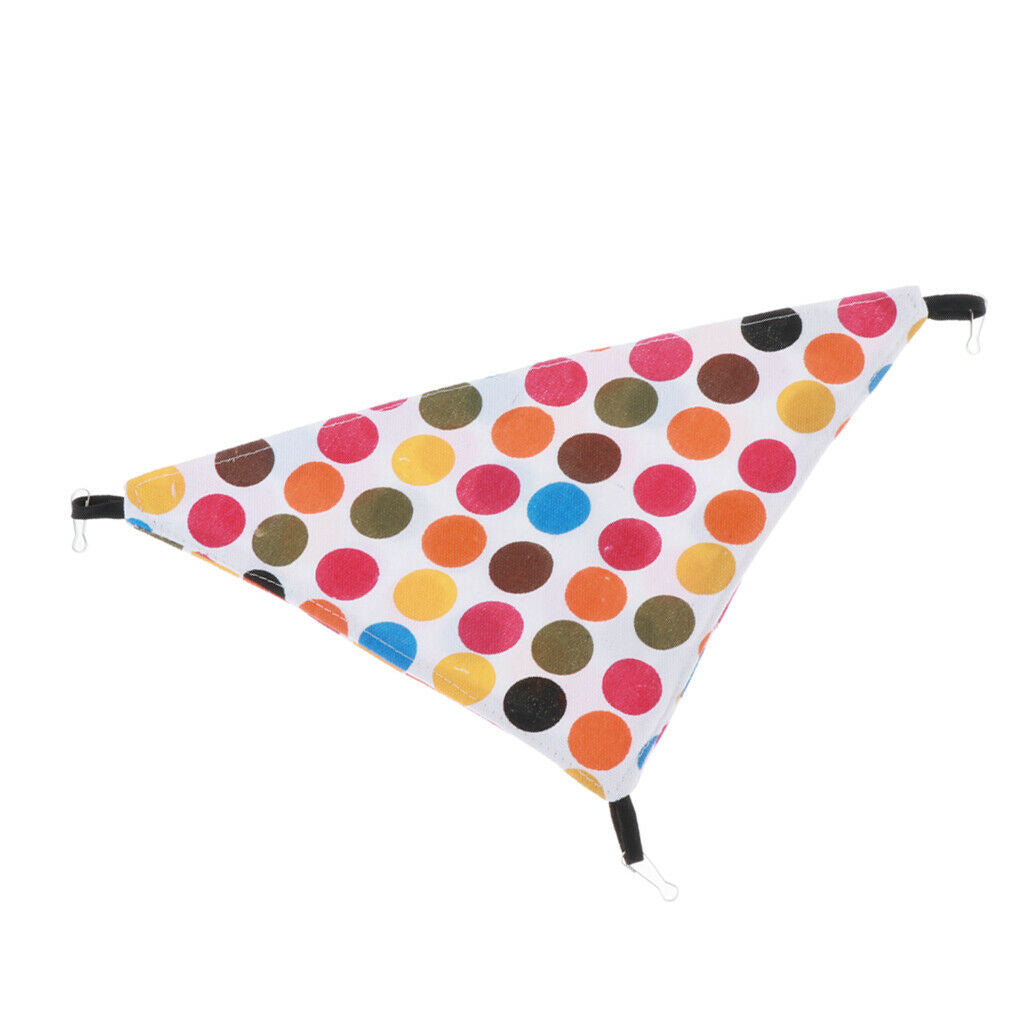 Triangular Hamster Small Animals Hammock Hanging Bed Mat Colorful