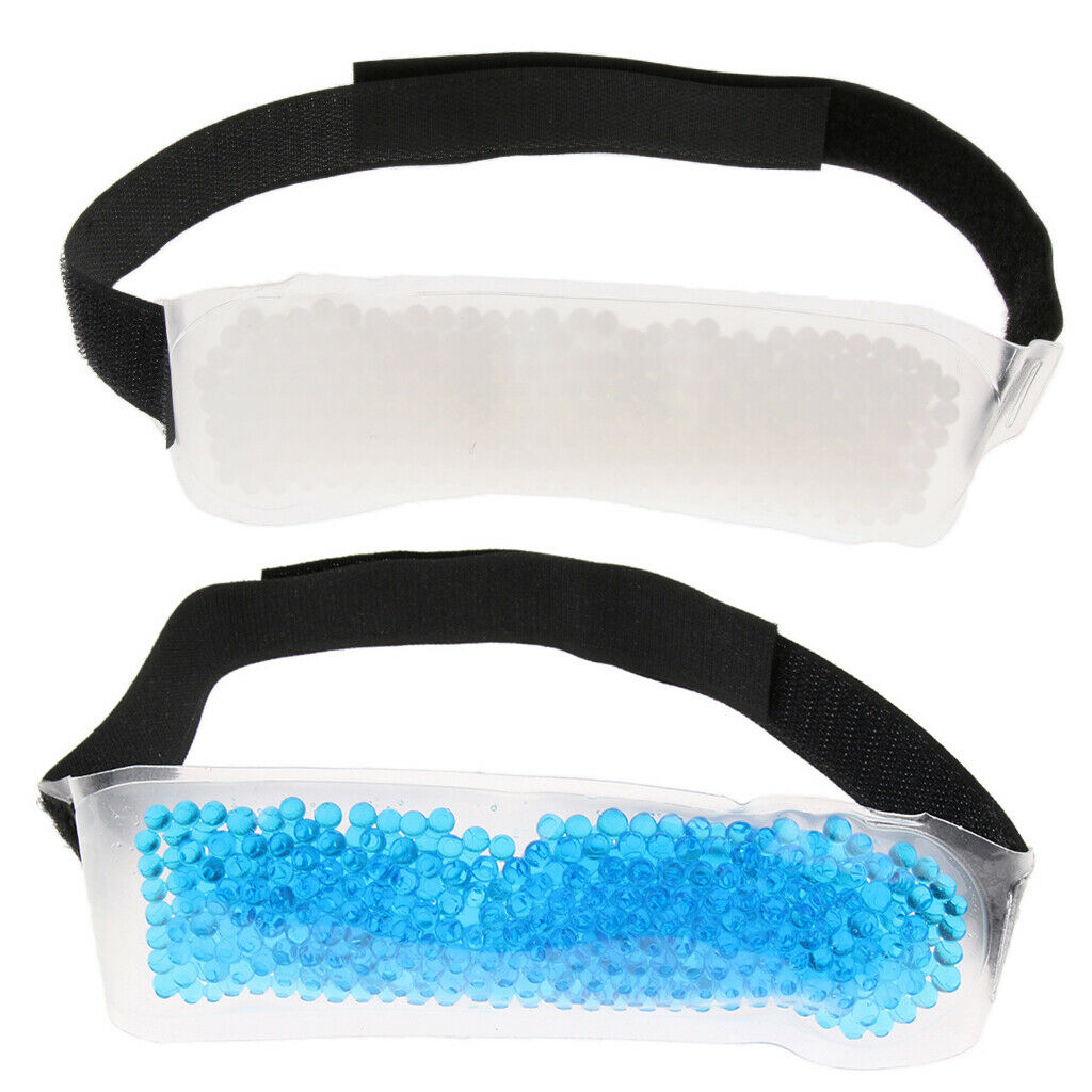 2X Reusable Gel Beads Cold Compress Ice Pack Wraps for Sports Muscle Pain