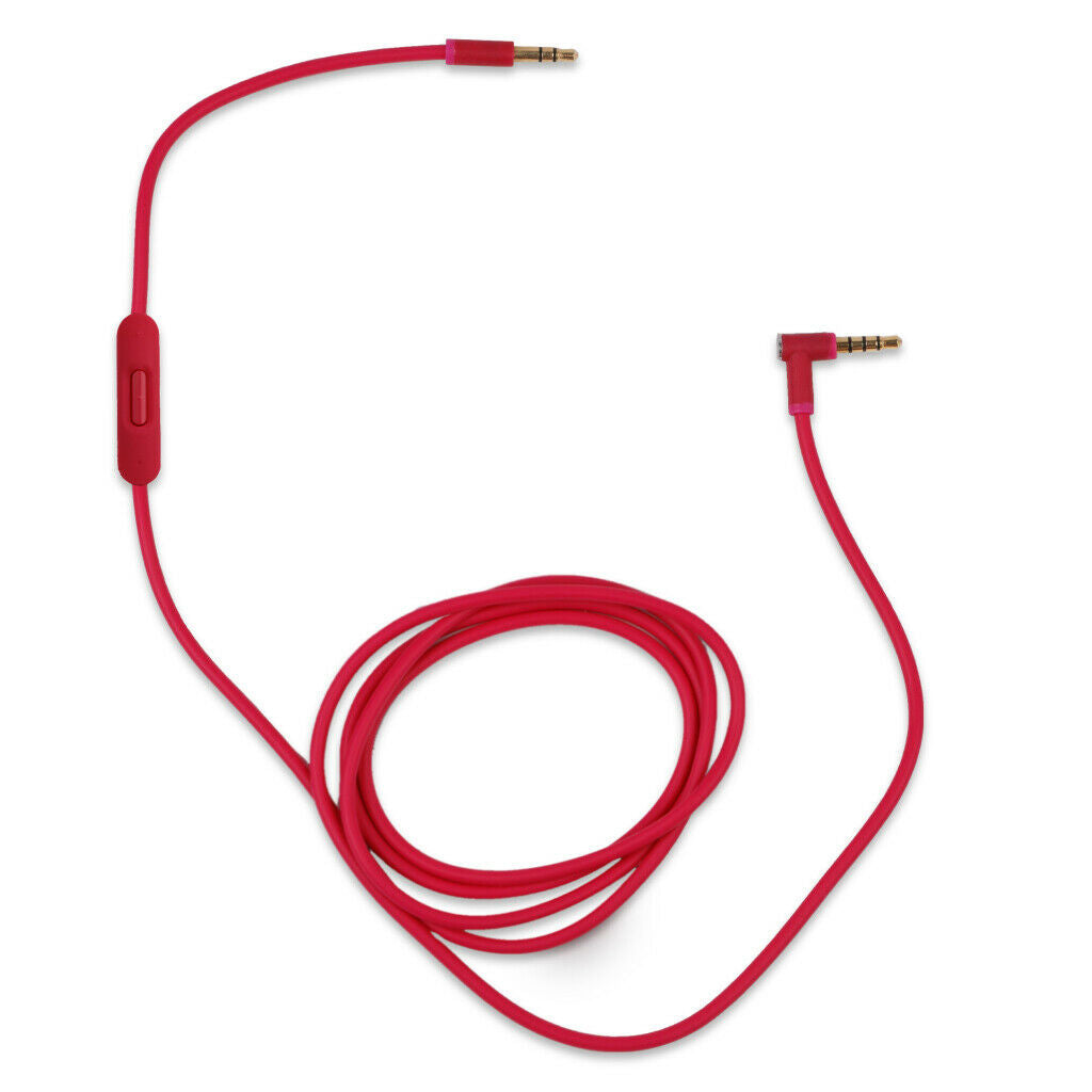 Pink Audio Cable for Beats by Dr Dre Solo3 Headphones w Volume Microphone Lead
