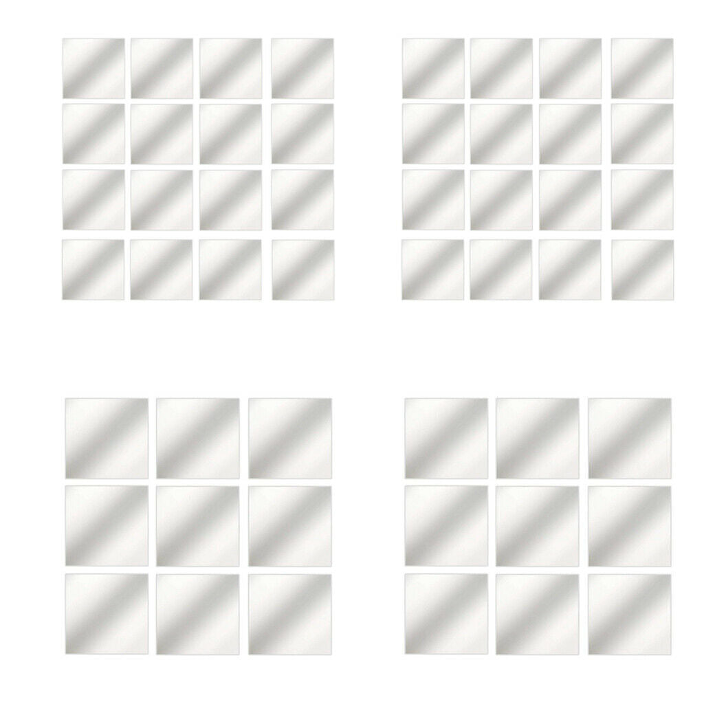 Mirror Stickers Self-Adhesive Plastic Mirror Tiles Stickers DIY Mirror Stickers
