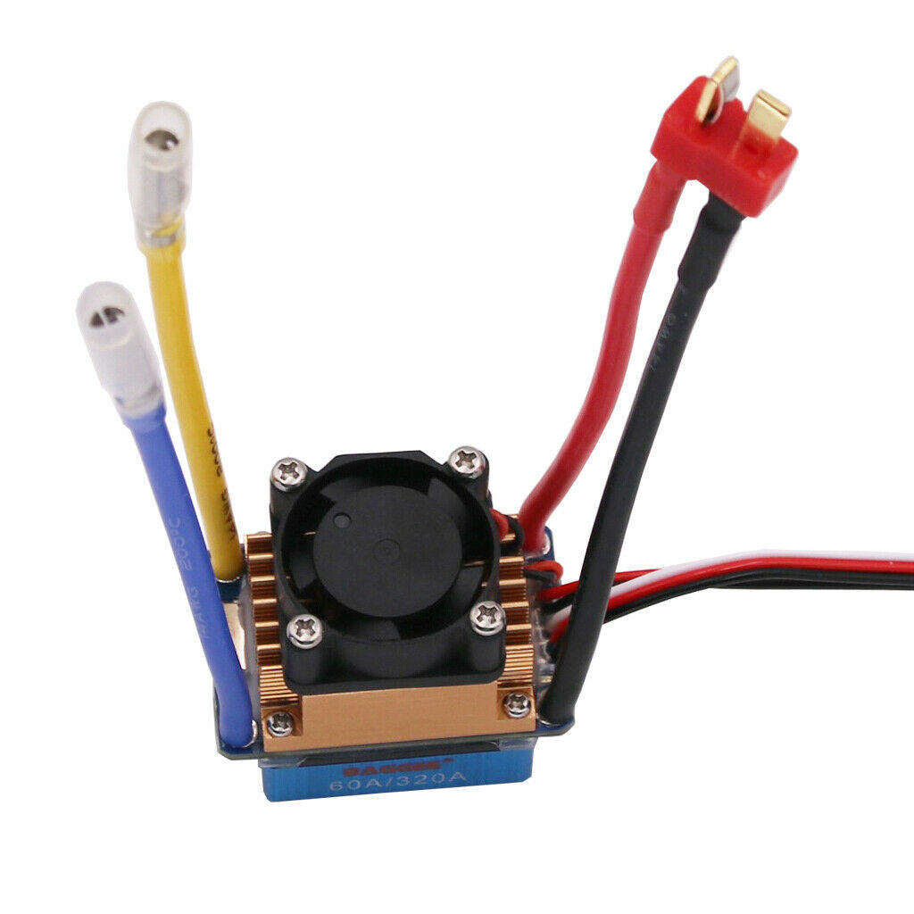 Car 540 27T/16800kv Brushed Motor with 60A/320A ESC Replacement Accessories for