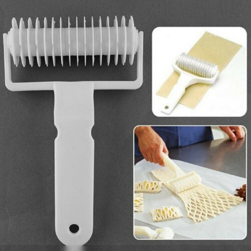 Pizza A Plastic Wheel for Dough Cookie Pie Roller Cutter Lattice Pastry N.l8